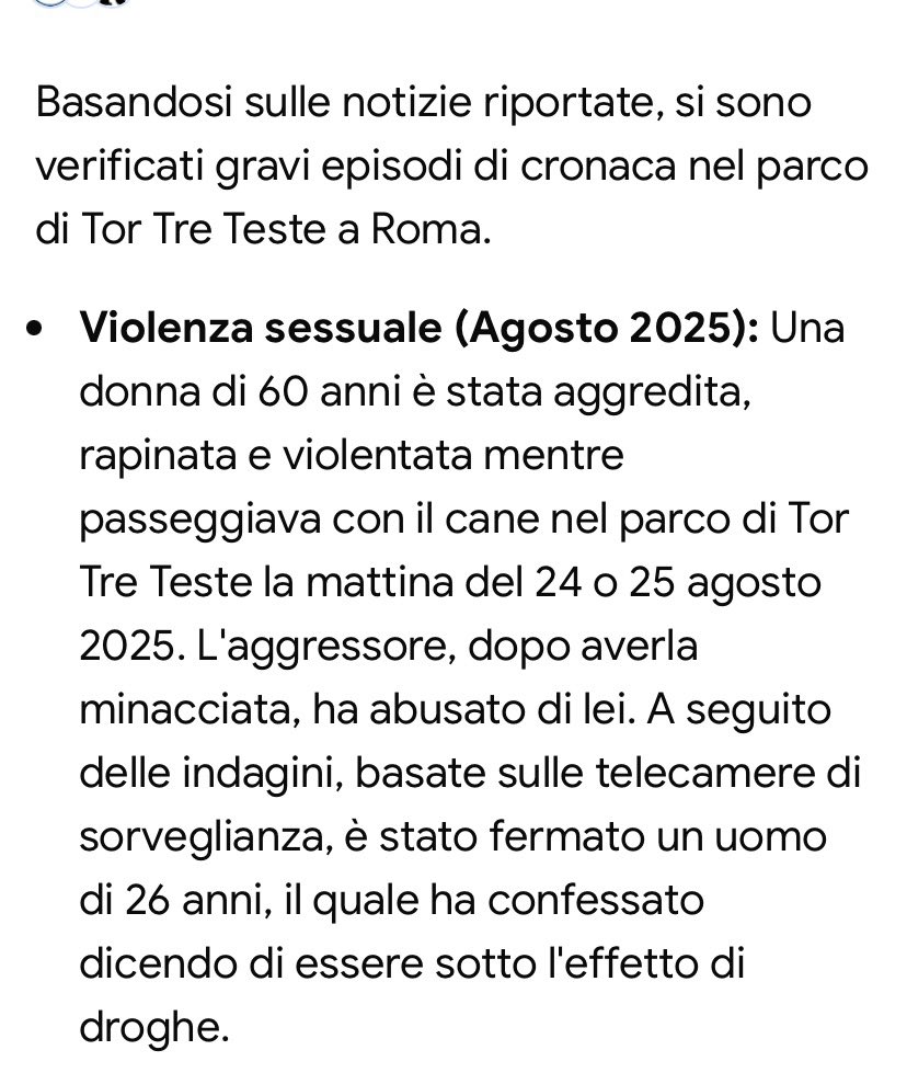 miridesant's tweet image. Concordo 😡
Conosco il parco fino a 15/20 anni fa posto meraviglioso 
Ormai ridotto ad un inferno 
#TorTreTeste per colpa di individui riprovevoli 
#Roma ormai una cloaca 
#Rosi