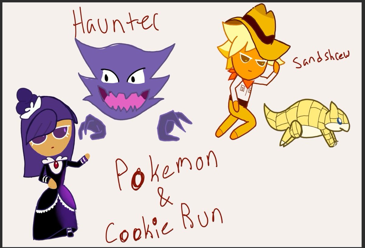 InvisibleGreen2's tweet photo. @GingerBrave_dev Cookie run and Pokemon

#cookierun #WITH_COOKIERUN_FANART https://t.co/kensae3ghw