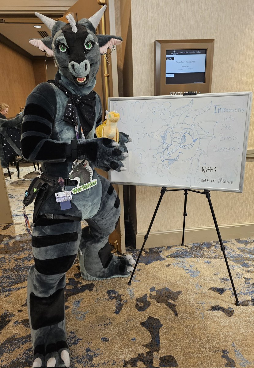 scalestailsmaws's tweet photo. @crossthewolf @marciepaws Loved the panel! Spreading the good word of Tui :3 https://t.co/y7ZjvKzLF6