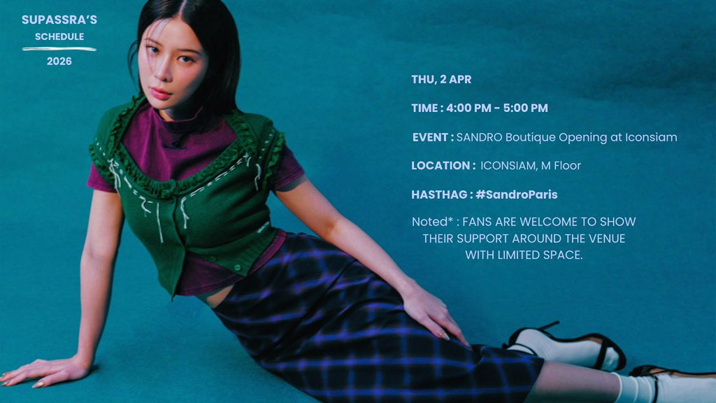 KaoSupassra Official page tweet media