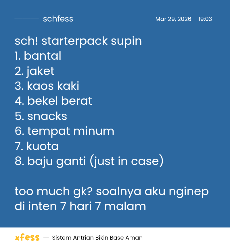 Schoolfess tweet media