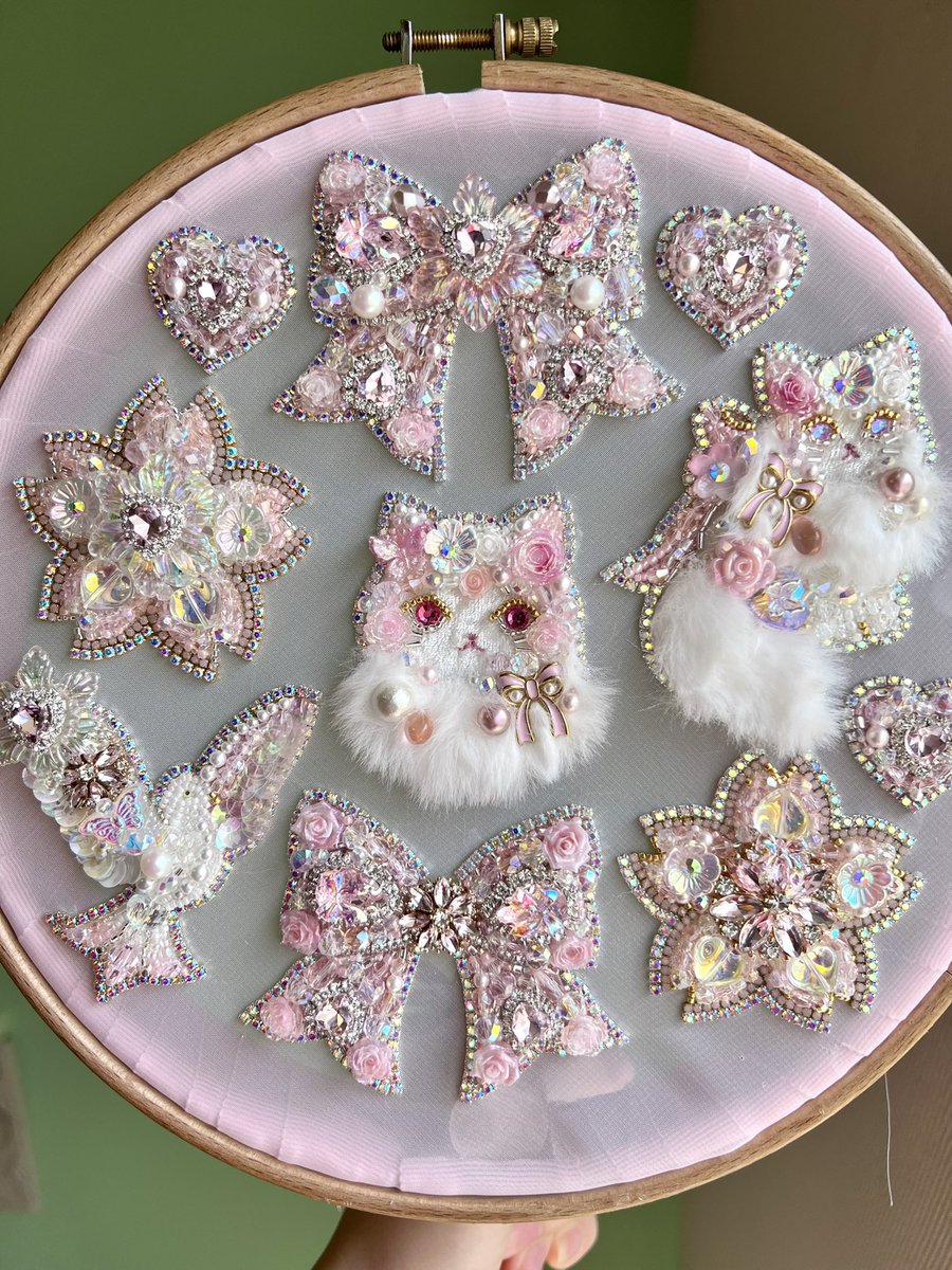 Piari🪡ビーズ刺繍 tweet media