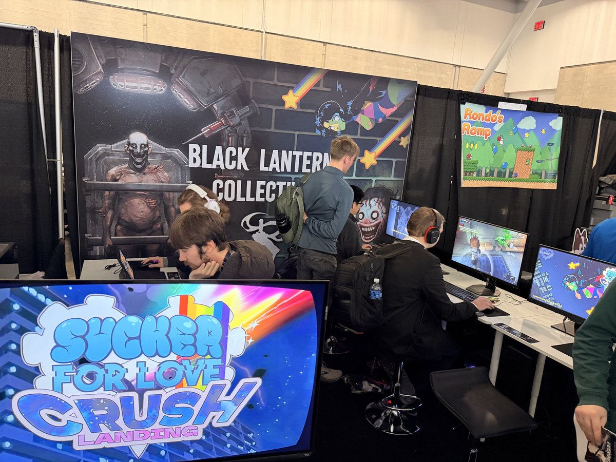 Come check out the Black Lantern Collective booth at Booth 22019 (right next to Nintendo) at Pax East! 

We have great indie horror games from <a href="/ChromatoseDev/">AkaBaka</a>, <a href="/PasGameStudio/">Alexandre Declos | Pas Game</a>, <a href="/BossyPino/">Dee 🤐⛓️Muffles' Life Sentence</a>, <a href="/BLC_Publishing/">The Black Lantern Collective</a> and more!
