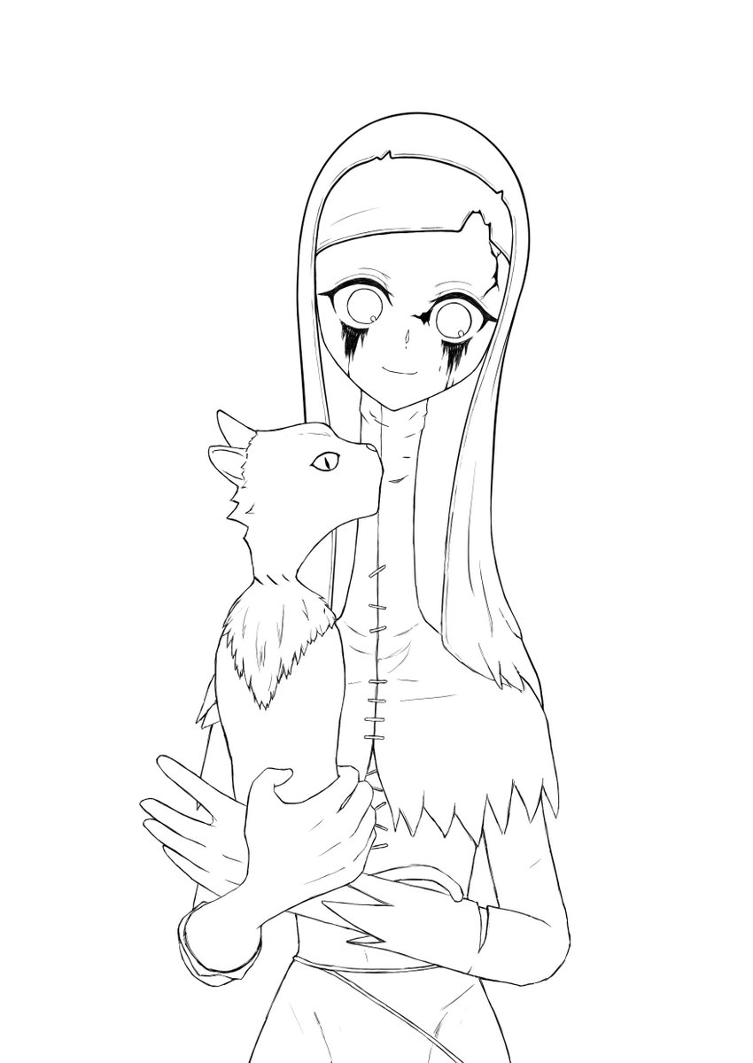 WhiteTruffleAn's tweet photo. 過去絵線画消化 https://t.co/dRBsSukDFi
