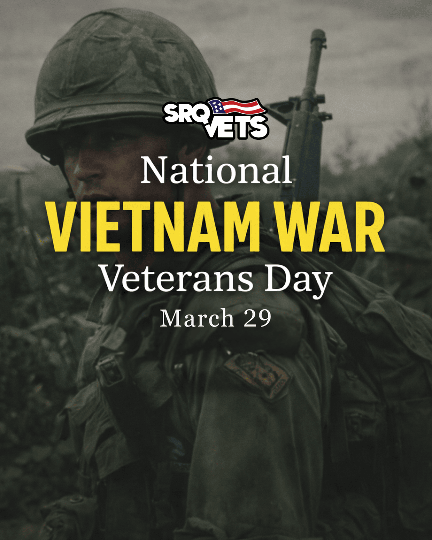 On National Vietnam War Veterans Day, we recognize the men and women who served with strength and resilience.

Many Vietnam veterans did not receive the welcome they deserved. Today, we thank you for your service and honor your sacrifice. ❤️

#VietnamWarVeteransDay #SRQVets