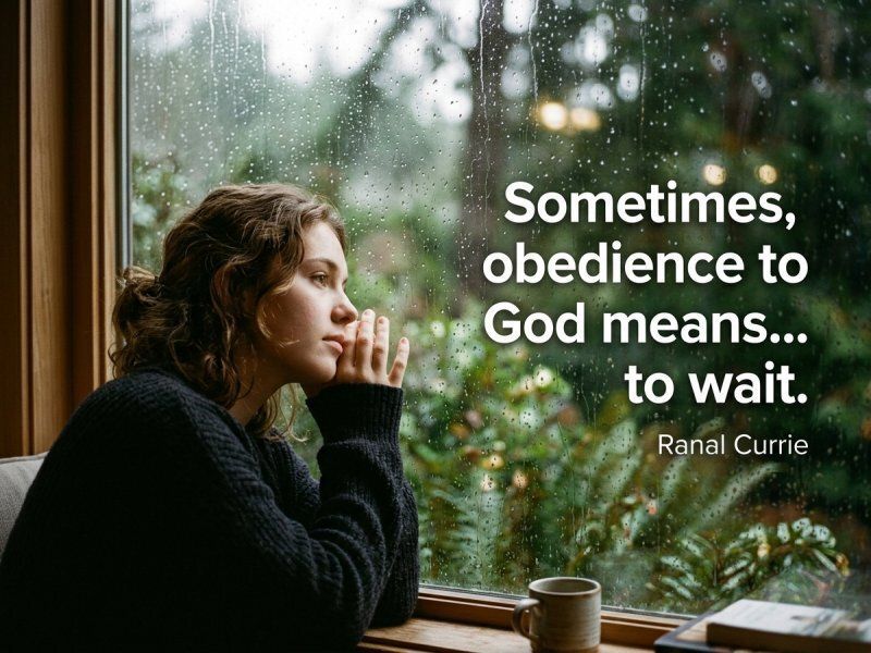 Ranal55's tweet image. Sometimes, obedience to God means to wait.
 
#quote #quotesmith55 #obedience #waiting #SundaySpirit
