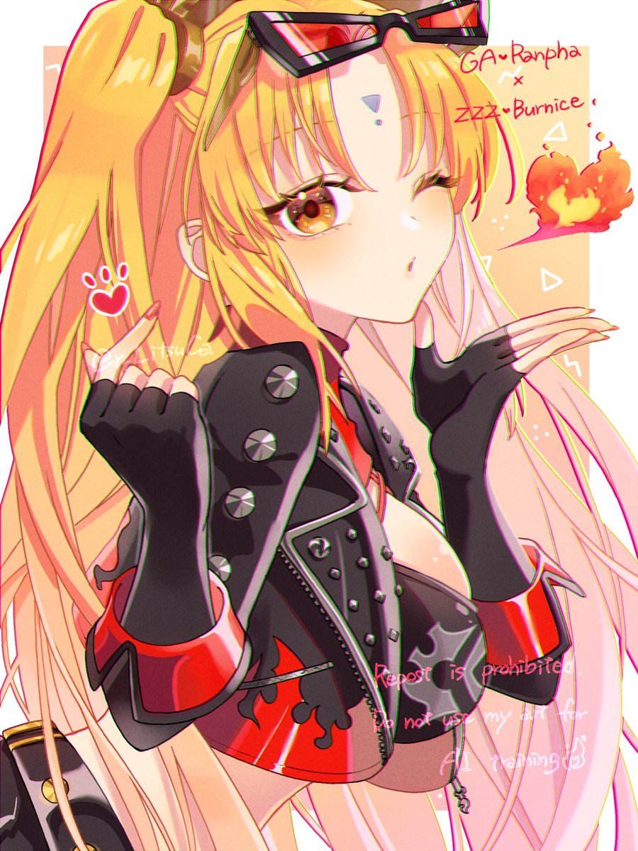 GAランファちゃんってゼンゼロバーニスちゃんの服似合いそうだよね～って話で着てもらったらめちゃくちゃ似合ったやつ