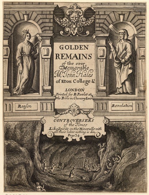 jdmccafferty's tweet image. 29 Mar 1613: John Hales, theologian, future Regius Professor of #Greek at #Oxford &amp;amp; fellow of #Eton preaches #otd at the lavish funeral of Sir Thomas Bodley, founder of the Bodleian (UToronto/Eebo)