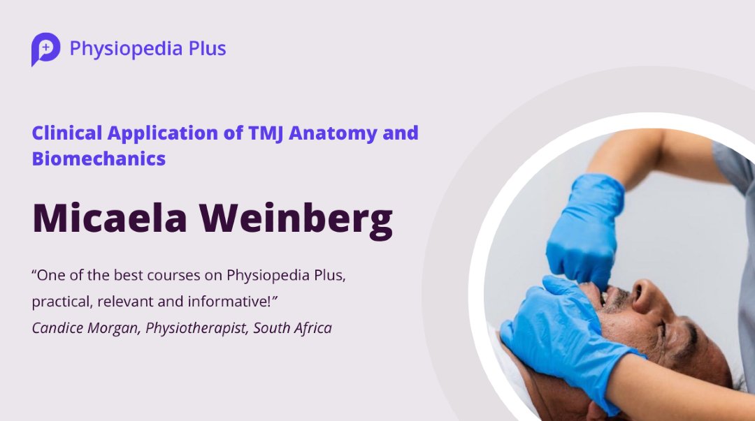 physiopedia's tweet image. New on Plus: The TMJ Masterclass Programme! 🦷🦾

Enrol now: members.physio-pedia.com/members-news/m…

#Physio #TMJ #EvidenceBased #MedEd #Physiopedia #AIinPhysio