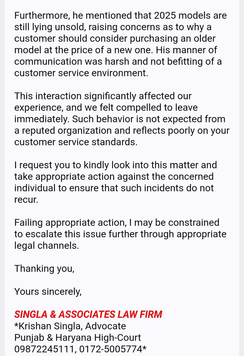 Krishan84836085's tweet photo. @KiaInd Dear Sir, pl tk action as per attached issue. Thanks https://t.co/fHVQuGQOeP