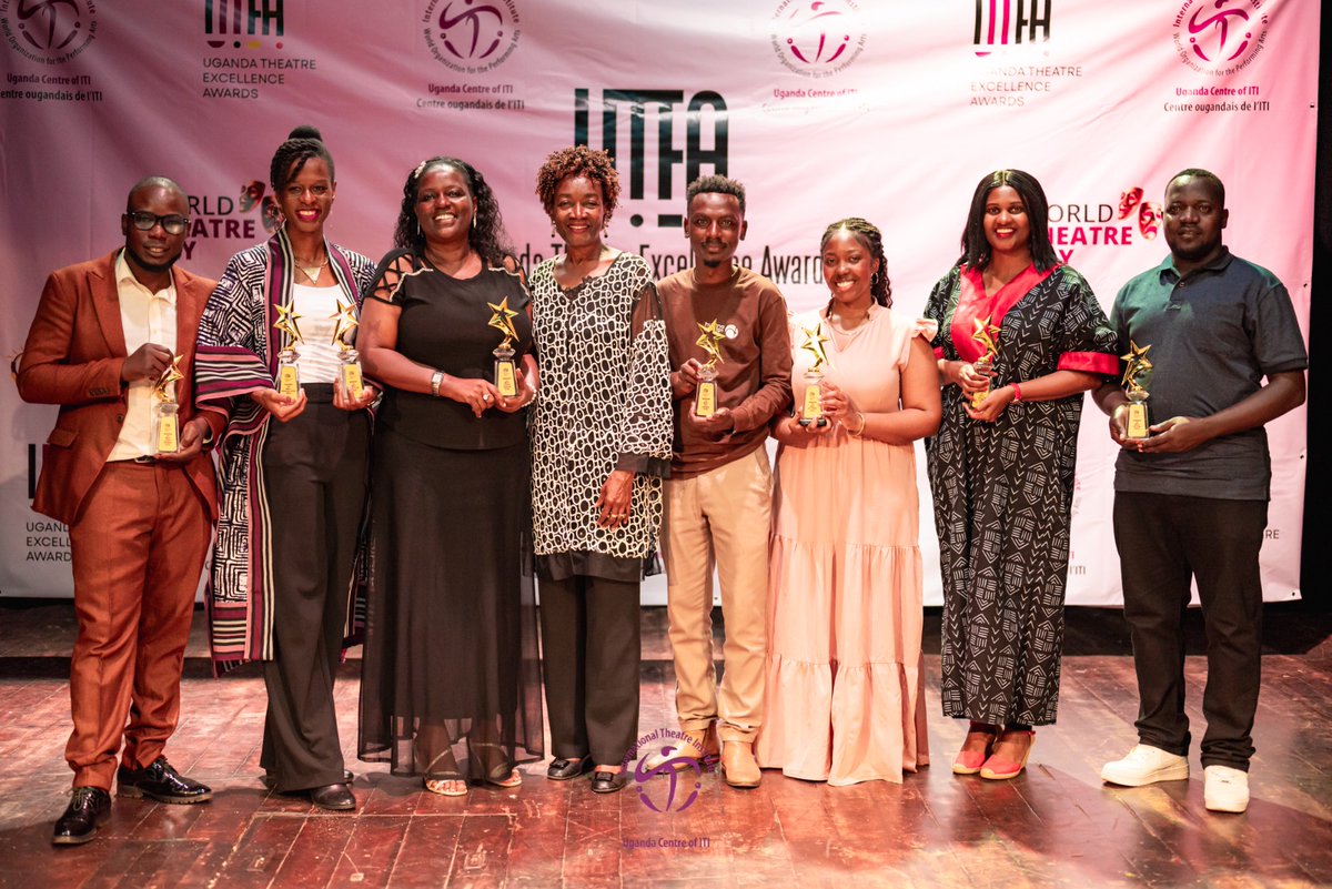 bendizhodouglas's tweet photo. UGANDA THEATRE EXCELLENCE AWARDS 2026 – WINNERS

Last night was truly monumental for the Ugandan theatre fraternity.

While the rest of the world marked World Theatre Day 2026 (24th–27th March), with the main international celebrations held in Luxembourg City by the International Theatre Institute, UNESCO, and the Theater Foundation, Uganda’s theatre community gathered on 28th March at the Uganda National Theatre to celebrate in its own vibrant way.

The event, organised by the Uganda Centre of ITI, featured a rich lineup of activities. These included a Copyright Symposium, the “Twali Banji” audio play installation by Betty Lunkuse, and “Balembezi”, an immersive performance that drew the audience into movement, singing, and orature organised by Lloyd Lutara

The evening culminated in the inaugural Uganda Theatre Excellence Awards, recognising outstanding achievements across ten categories.

Before sharing the winners, special appreciation goes to the executive committee whose efforts made the event possible: Aganza Kisaka (President), Kenneth Kimuli (Vice President), Charles Batambuze (Secretary), Julius Lugaya (Vice Secretary), Patience Nakamanya (Treasurer), and Vicent Sekasanvu (Project Supervisor).

Seeing multiple generations of theatre practitioners gathered in one space was deeply inspiring and as a theatre enthusiast (drama actor, director, teacher, consumer) myself, it was a proud moment to witness.

Full Winners List
1. Best Light Design – GAMPISI by Arafat Mugambe
2. Best Sound Design – SSEWATTI by Arafat Mugambe & Mariam Ndagire
3. Best Costume Design – THE PHANTOM OF THE OPERA by Guy Jairus Zziwa
4. Best Stage Manager – SHE LOVES ME by Precious Nsimenta
5. Best Theatre Script – MAKE ROOM by Brenda Ibarah
6. Best Set Design – SHE LOVES ME by Kenneth Kanaabi
7. Best Actor (Male) – Ronald in UNDER THE SUN
8. Best Actress – Tayo Shonubi in SHE LOVES ME
9. Best Director – Aganza Kisaka for SHE LOVES ME
10. Best Production – SHE LOVES ME by Yenze Theatre Conservatoire

Congratulations to all the winners of this inaugural edition.

These awards mark an important step forward for the industry. Recognition and healthy competition have a way of raising standards and this first edition shows the future of Ugandan theatre looks even more promising.