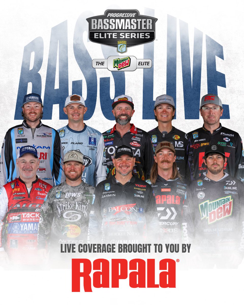 bassmaster's tweet photo. 🏆 CHAMPIONSHIP SUNDAY 🏆

Who’s tuning in for #BassLIVE brought to you by Rapala for the Final Day of the Mountain Dew Bassmaster Elite at the Tennessee-Tombigbee Waterway?

📺 FS1 from 8:00 AM - 11:00 AM ET
📺 https://t.co/BwEK4Quanf from noon - 3:00 PM ET
⚖️ Weigh-in begins at 4:00 PM ET on https://t.co/BwEK4Quanf 

#bass #bassmaster #BassElite #bassfishing