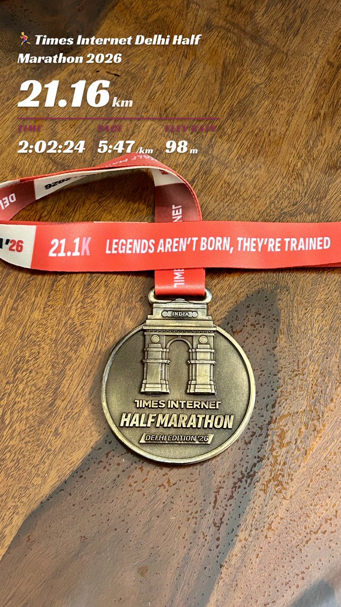 SunilRangra's tweet photo. Times Internet Delhi Half Marathon 2026 🏃‍♂️ #timesinternet https://t.co/RBMq8bhVYa