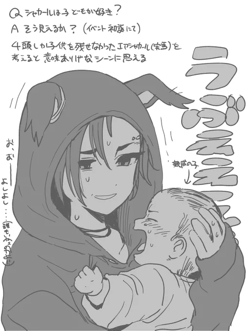 あやすのは苦手そう 