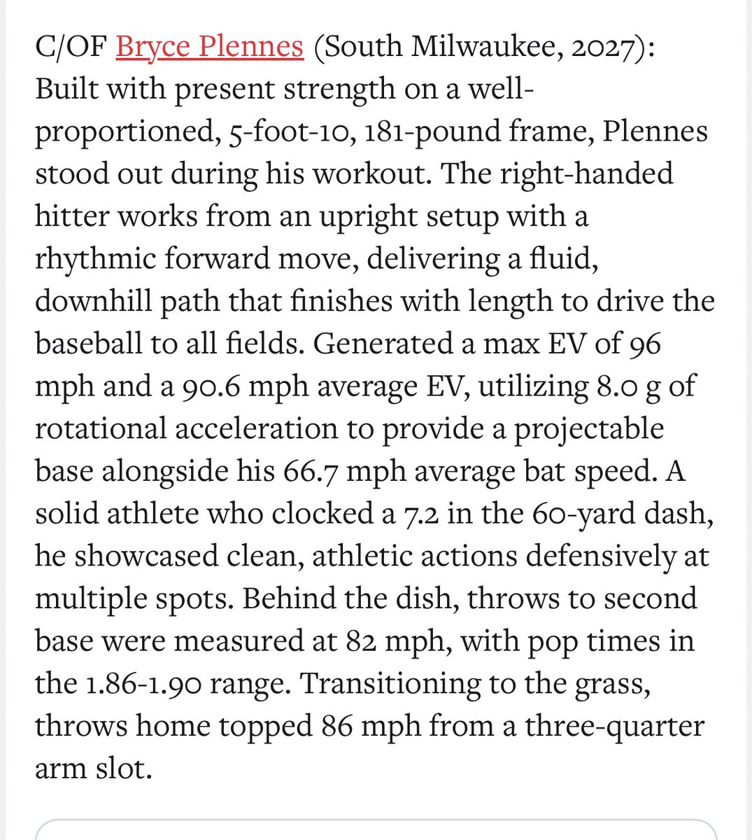 Bryce Plennes '27 tweet media