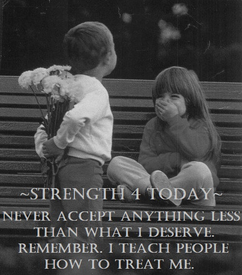 Strengthfor2day's tweet image. Never Accept Anything Less Than What I Deserve.
Remember.
I Teach People How To Treat Me.

#Accept #LessThan #Deserve #Remember #TeachOthers #ToTreatMe #RecoveryPosse #Strengthfor2day