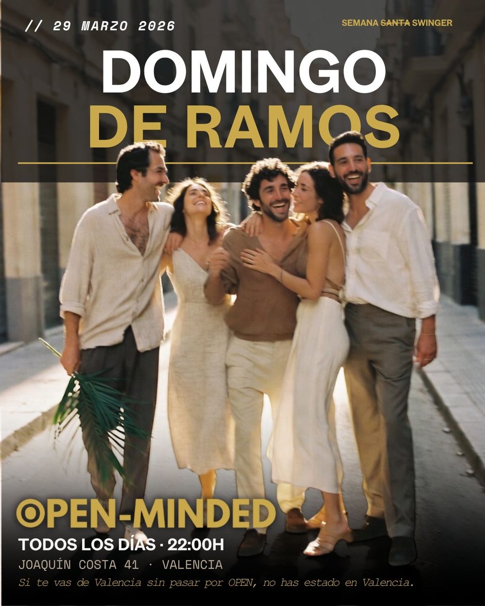 OPEN-MINDED 🗝️ Valencia | Lifestyle ENM tweet media