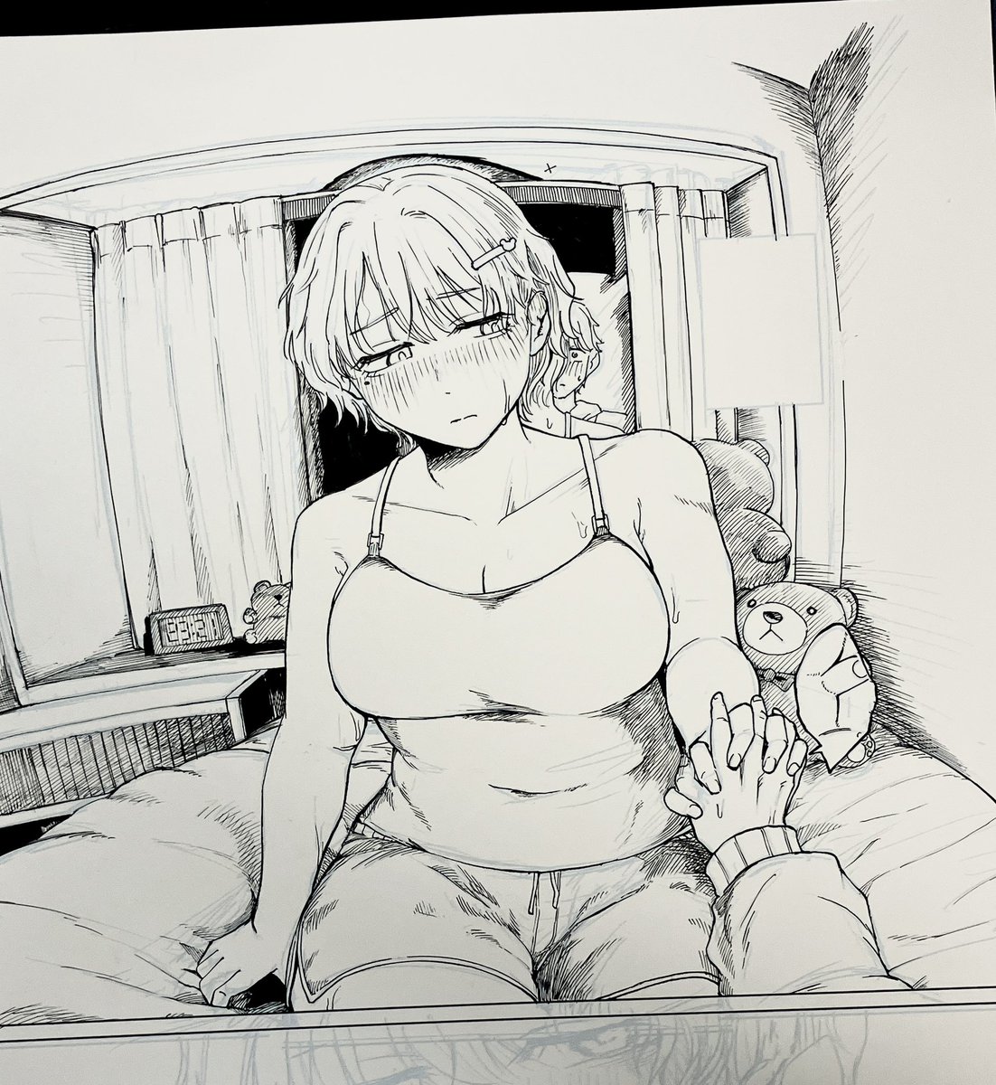 今回の漫画、線画アナログでした。楽しかったし、なんと伸び代がある 