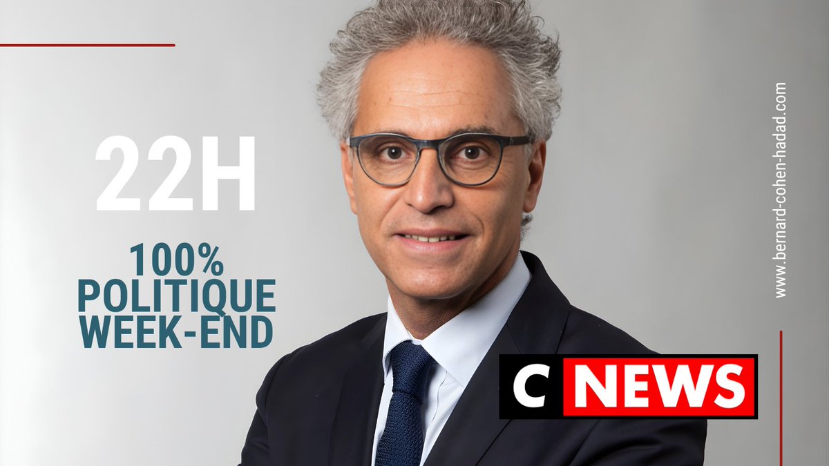 bcohenhadad's tweet photo. 📺 A ce soir sur @CNEWS pour revenir avec @OKeranflech sur un week-end lui aussi très #politique.

@TKEtienneMarcel https://t.co/10Q6sMpKk2