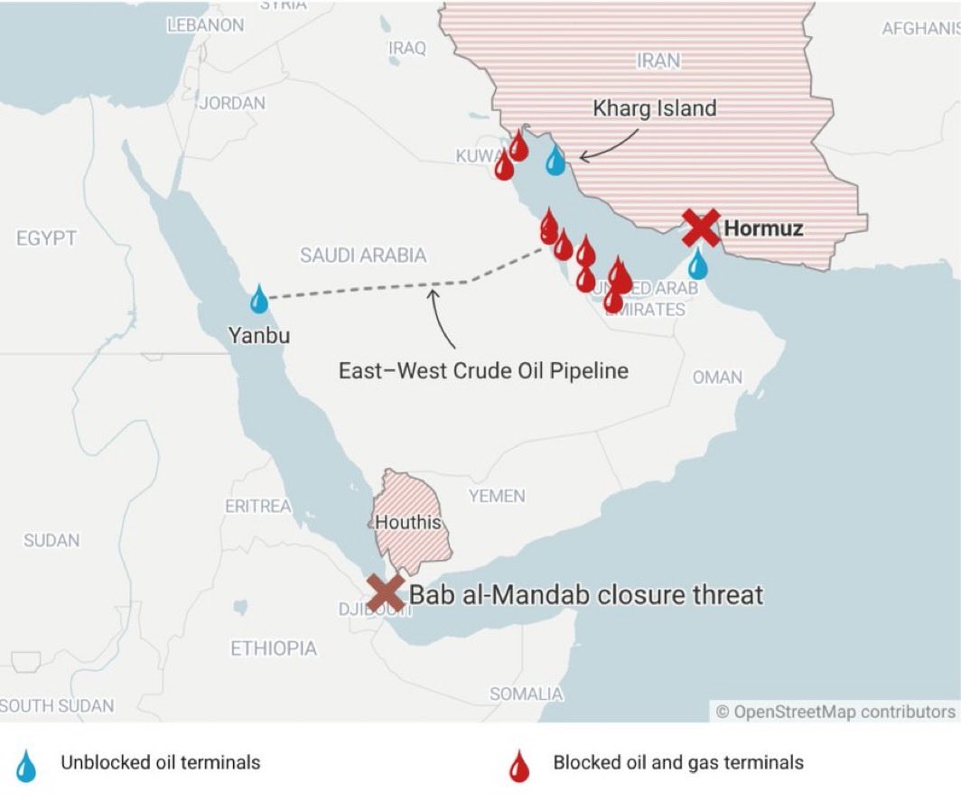 IbrahimJalalYE's tweet image. The Houthis will near CERTAINLY close the Red Sea &amp;amp; Bab al-Mandab, posing EXTREME THREAT to global shipping. Don’t mark my word

I see far more alarming escalation triggers taking shape, than when I predicted their Red Sea blockade on October 19, 2023, when no one was watching.