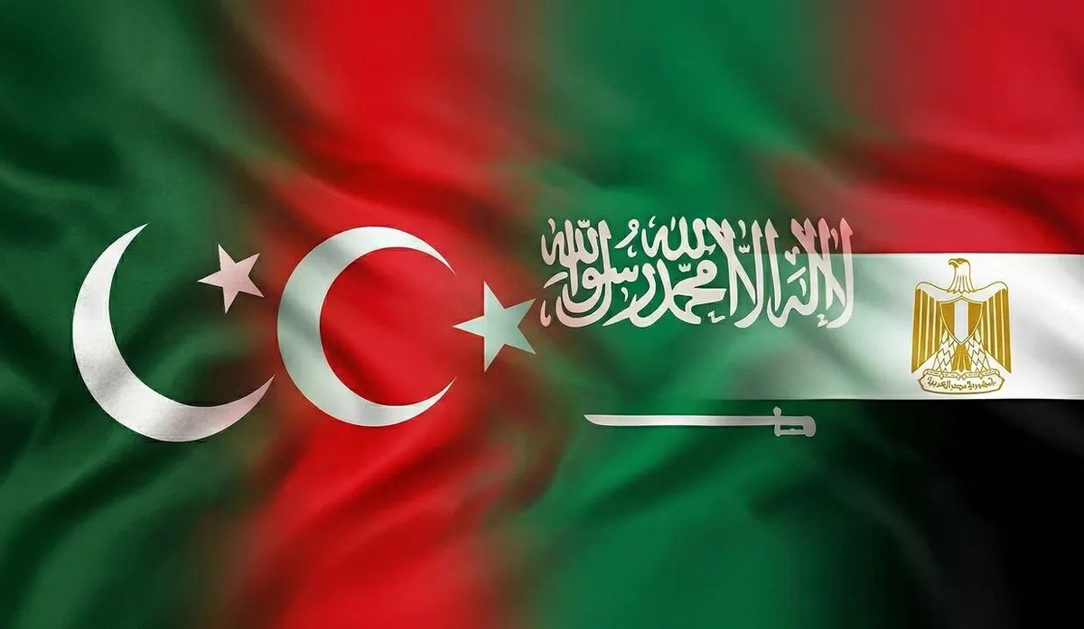Arjee321's tweet photo. Turkey, Pakistan, Egypt and Saudi Arab are heading towards a long awaited defense pact, Arab Media. https://t.co/N67wp5Om9h