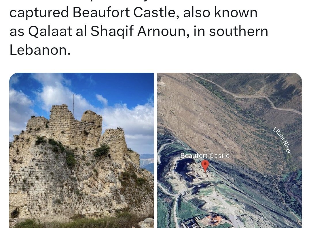 ________aja____'s tweet photo. @mhmostafa87 @cyphe0r Also know as Qalaat al shaqif ?????? https://t.co/LZRBtdGkmy