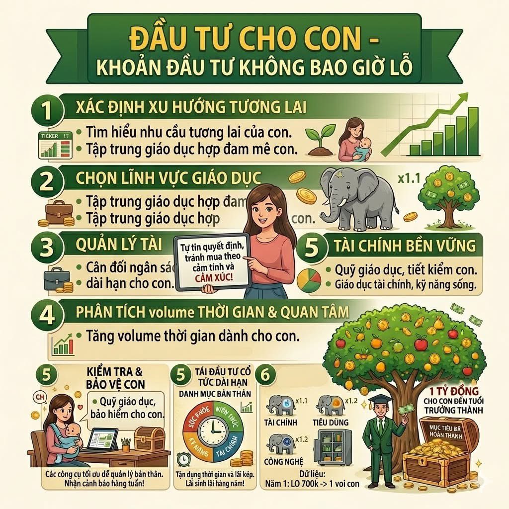 HSTRADING_LTD's tweet photo. ĐẦU TƯ CHO CON – KHOẢN ĐẦU TƯ DUY NHẤT "KHÔNG BAO GIỜ LỖ" https://t.co/6qI5lOkM7E