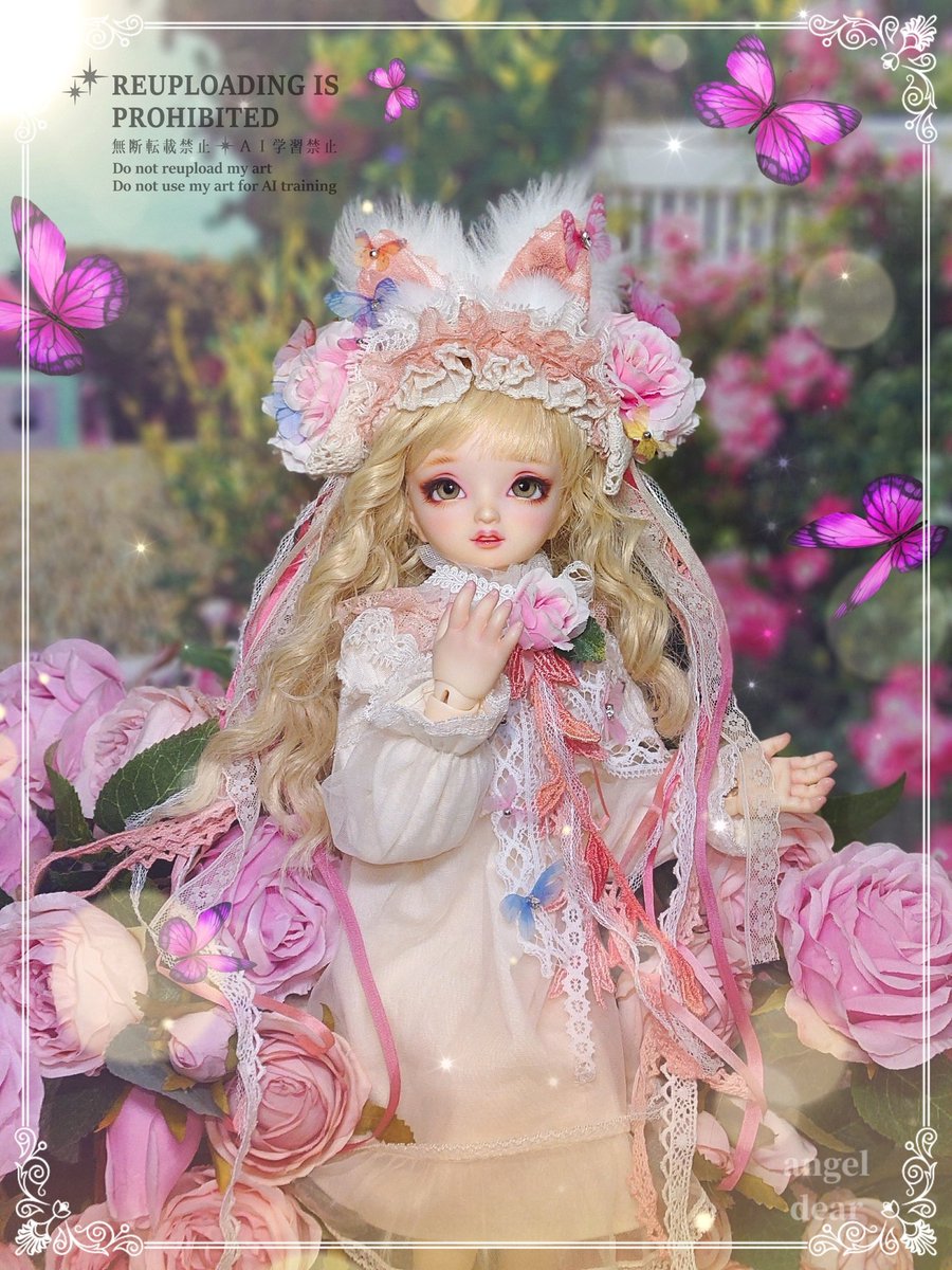 QjhS3jndC0Dsz9X's tweet image. 『Nostalgic Flower Garden』

このシリーズにも
沢山のシフォンの蝶々
とビジューをつけました。

#スーパードルフィー
#SDM
#angeldear
minneで販売中