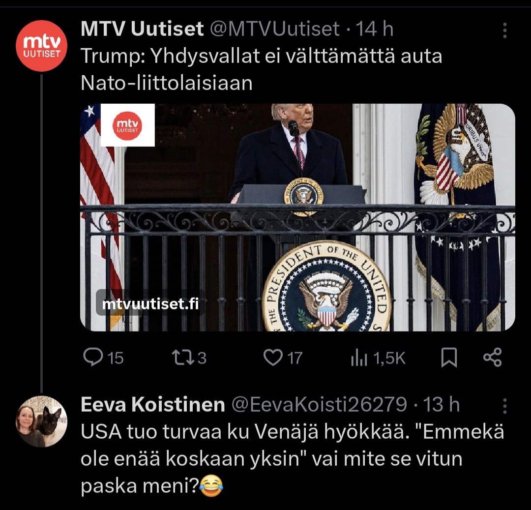 ukko696's tweet photo. Mihin tarvitaan:?

EU ta, kun mm ruoan piti halventua..🤷🏻‍♂️

mRNA geeni tegnologian rokotetta, kun Nohynek ja Asko Järvinen todistivat oikeudessa, että tiesivät jo heti alussa, että eivät anna suojaa🤷🏻‍♂️

NATO a, kun ei apuja ole tulossa tarvittaessa 🤷🏻‍♂️
Itäraja auki ja kauppa käyntii https://t.co/K3IjWMihrq
