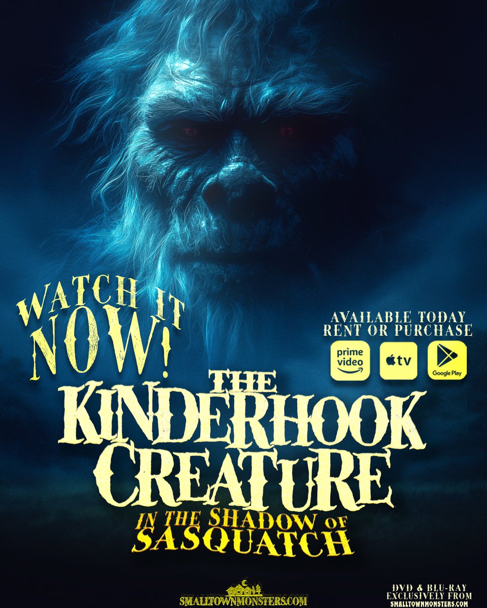 SmlTownMonsters's tweet image. You don’t find it. It finds you.

The Kinderhook Creature: In the Shadow of Sasquatch is now streaming.

Watch now:
amazon.com/dp/B0GMYL1Z6L

#KinderhookCreature #NowStreaming #SmallTownMonsters
