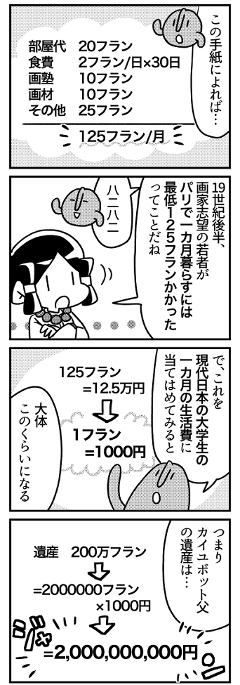 マンガでわかるギュスターヴ・カイユボット①(3/3)(つづく) 