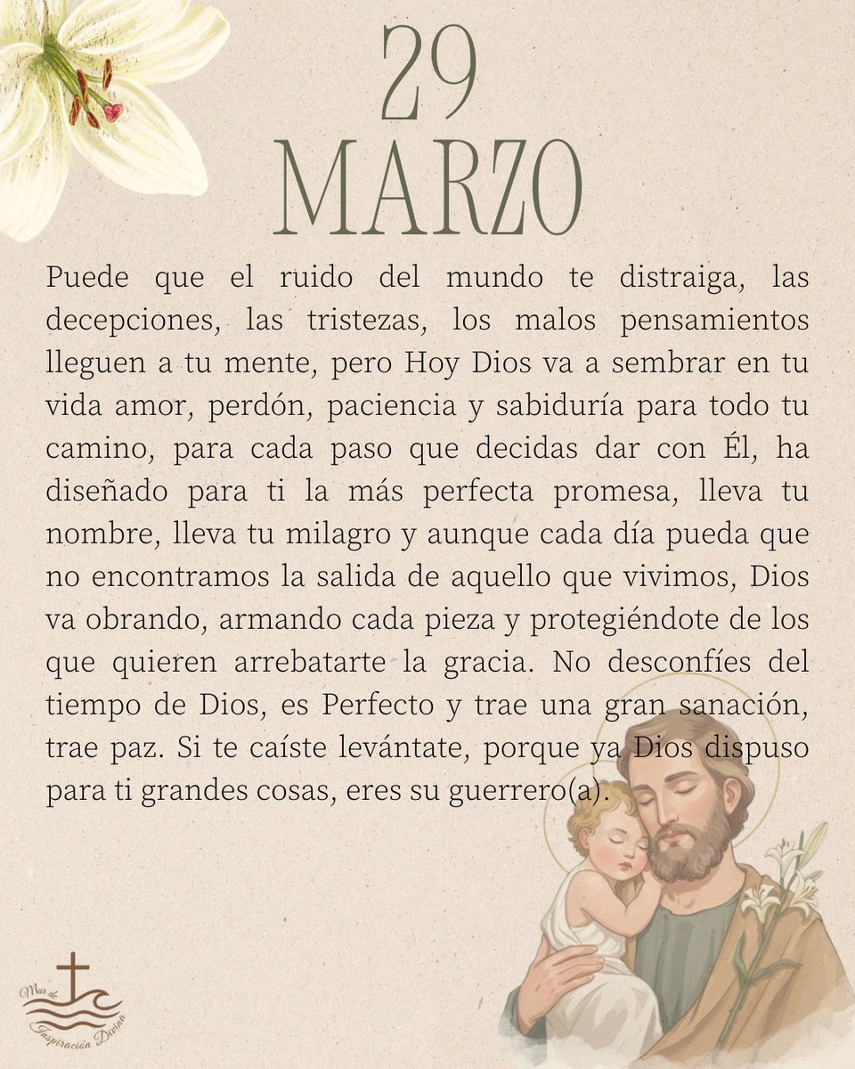 mar_deInsDivina's tweet photo. El tiempo de Dios es el lienzo donde se dibuja tu milagro; no te apresures, solo confía. 🙏🏻🤎 https://t.co/pLujHnupIG
