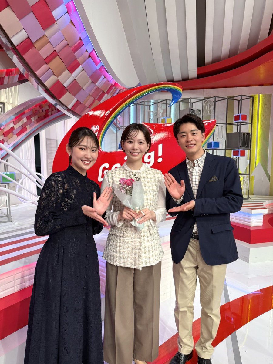 ishikawaminami_'s tweet photo. ストレイトニュース、every.サタデー、Going!ニュースを卒業いたしました🌸
そして今日からバンキシャ!でした！！ https://t.co/0mJg1GR40D