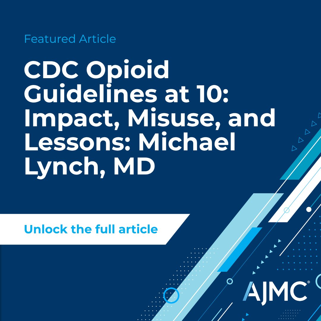 AJMC_Journal's tweet image. How did CDC #OpioidPrescribing guidelines impact real-world care? Michael Lynch, MD shares firsthand insights on fentanyl and the future of #PainManagement. Access the full story by signing in or sharing details to read: hubs.li/Q048G_g-0 #ManagedCare