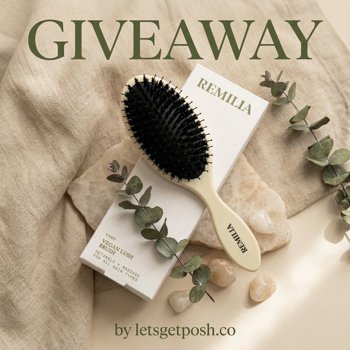 🪞✨ REMILIA VEGAN LUSH PADDLE BRUSH GIVEAWAY ✨🌿

Ready for smoother, softer, frizz-free hair? 💁‍♀️💫

We’re giving away the Remilia Vegan Lush Paddle Brush, your new go-to for effortless detangling, shine, and daily scalp comfort ✨

Designed with vegan boar-like bristles, this