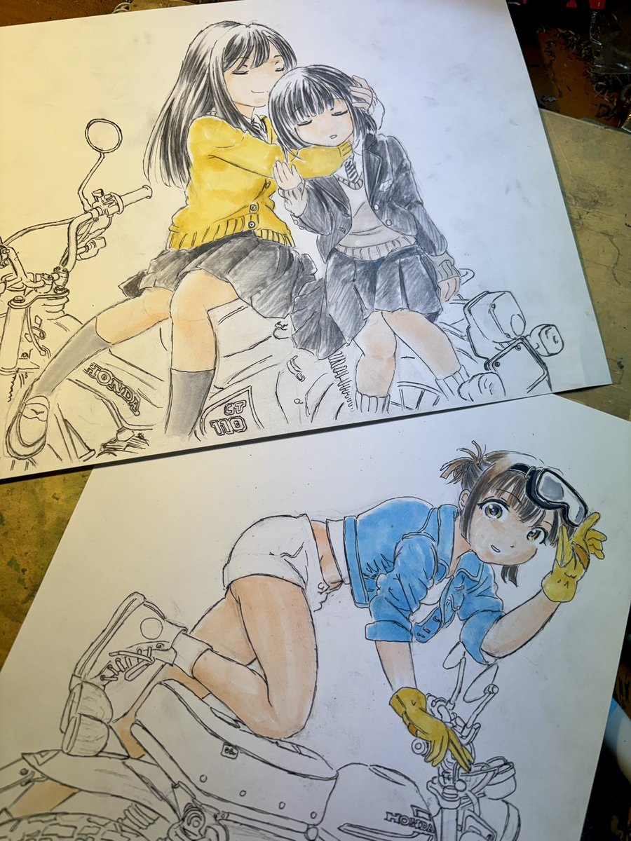 体力がないと集中力が続かなくてペースが上がらないとか塗りミスを連発するハメに。単に眠いとか倦怠感だけでもモチベーション上がんなくなるし。
今日もまだバイクの塗りにかかれてないという…😓 >RP