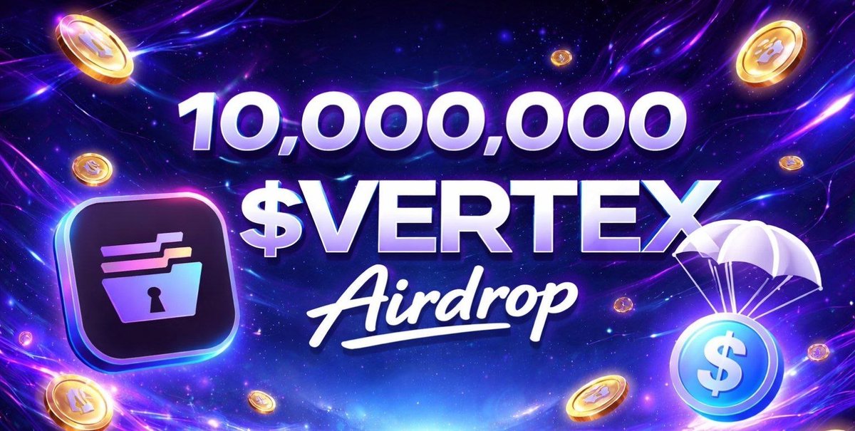 TrexHumanDiZhi's tweet photo. 10,000,000 Vertex Airdrop is Live!
Don’t miss your chance to be part of the Vertex ecosystem.

@VertexPrivacy

How to participate: 

• Your wallet must have activity on the Vertex Marketplace
▶️https://t.co/cKvFF1JNqy⁠
• The more transactions you make, the higher your chances of receiving the airdrop
• Eligible activities include listing files, buying, and selling on the marketplace
Additional Requirements: • Follow Vertex on X

• Join the official Telegram group for updates and announcements