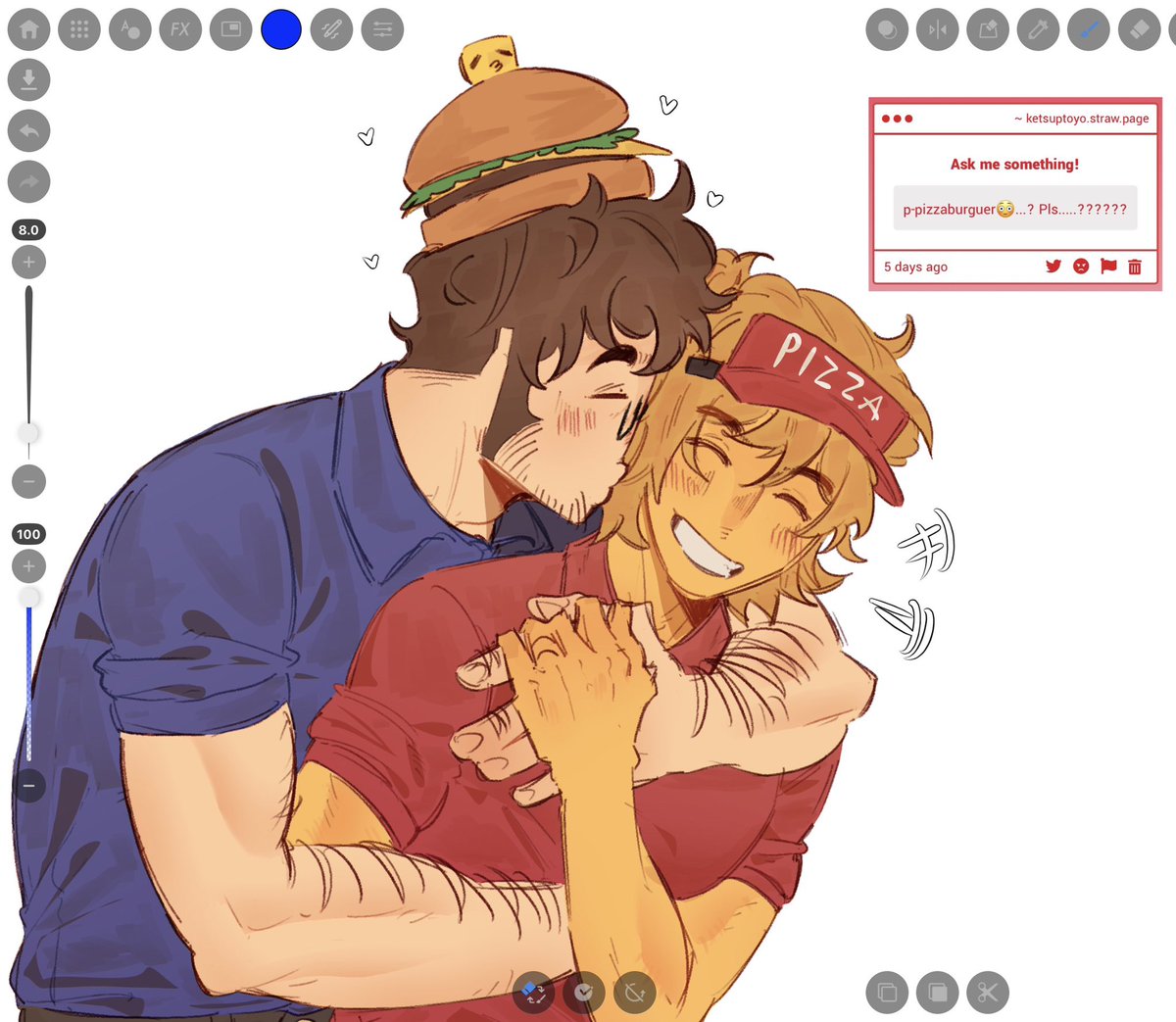 ketsup_toyo's tweet image. yes yes! #elliot #pizzaburger #007n7