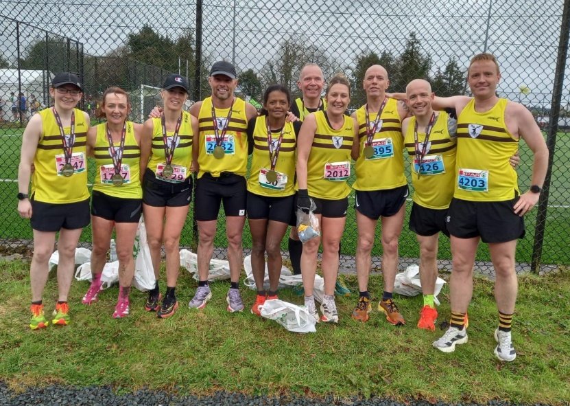 nbharriers's tweet photo. Wind, rain, hills and cold temperatures didn't put off the Stags who stormed around the Omagh Half Marathon this morning.

Results: @myrunresults website https://t.co/2KdTzaiQKT