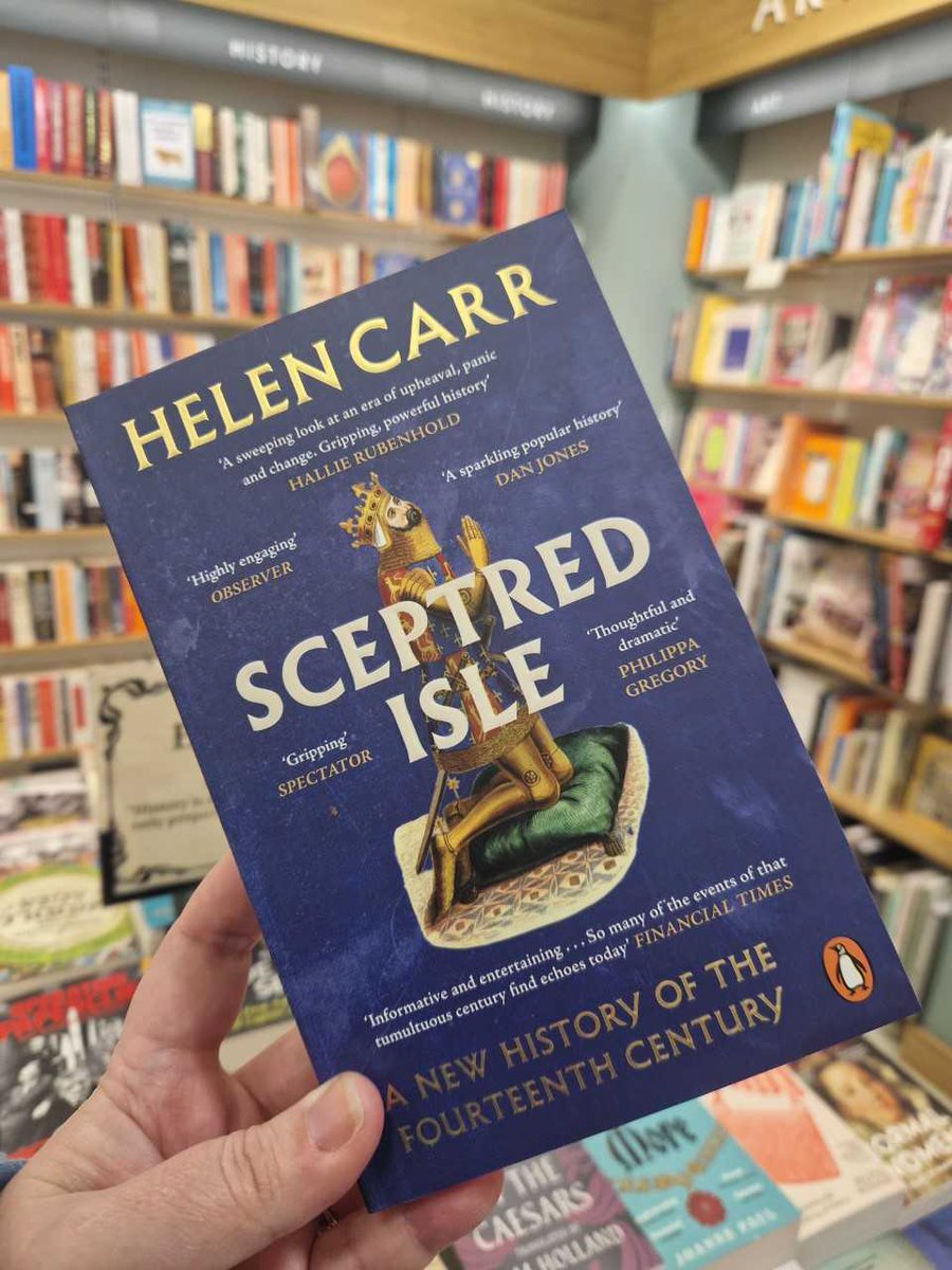 waterstonesrust's tweet photo. New to the history table
'Scaptred Isle' by Helen Carr
From the author of the acclaimed The Red Prince comes a spellbinding history of the fourteenth century that focuses on the lives of the last Plantagenets against a backdrop of rebellion, plague and regicide.
#rustington https://t.co/EdcqiK3Zfr