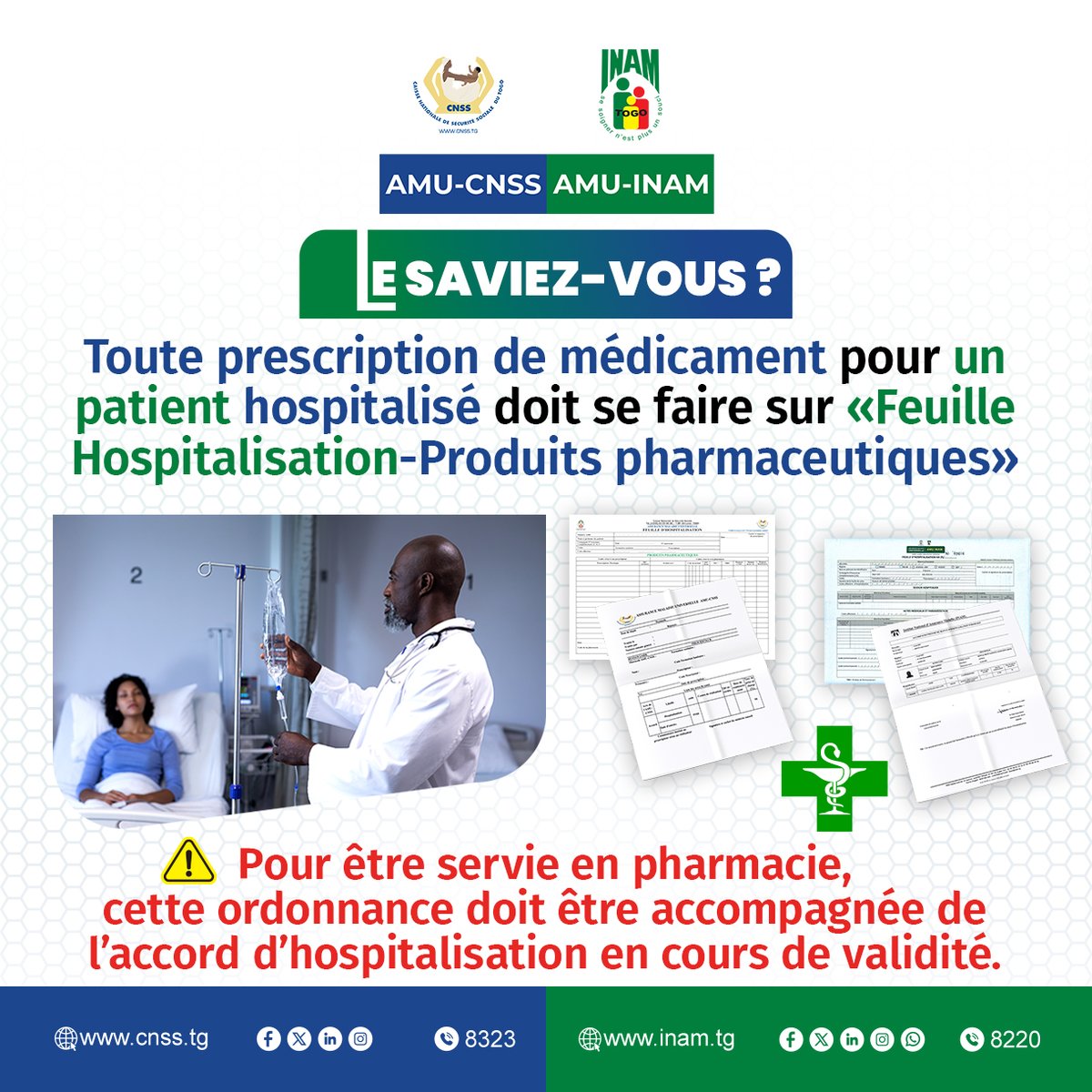 Institut National d'Assurance Maladie (INAM Togo) tweet media