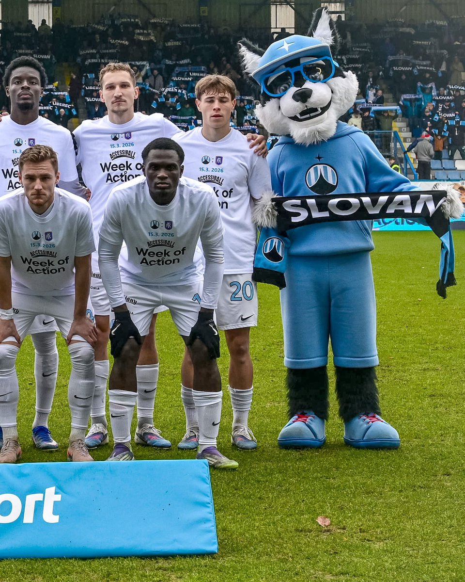 FCSlovanLiberec's tweet photo. Dnes končí mezinárodní kampaň #TotalAccess Week of Action. Vy máte ještě jednu šanci se zapojit, a to při dobročinné aukci nástupových triček hráčů Slovanu z duelu #LIBTEP.
Podrobnosti najdeš na webu #FCSL:
ℹ️ https://t.co/wstiSj9cNr https://t.co/nMoV3gzu44