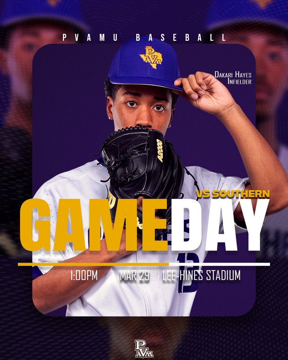 PVAMUPanthers's tweet image. PVAMUBSB:SERIES FINALE

The Panthers wrap up the weekend with Game 3 against Southern University Jaguars!

📍 Lee-Hines Stadium
📅 Sunday
⏰ [Game Time]

Finish strong, Panthers!  
#PVAMU #PantherBaseball #SWACBaseball