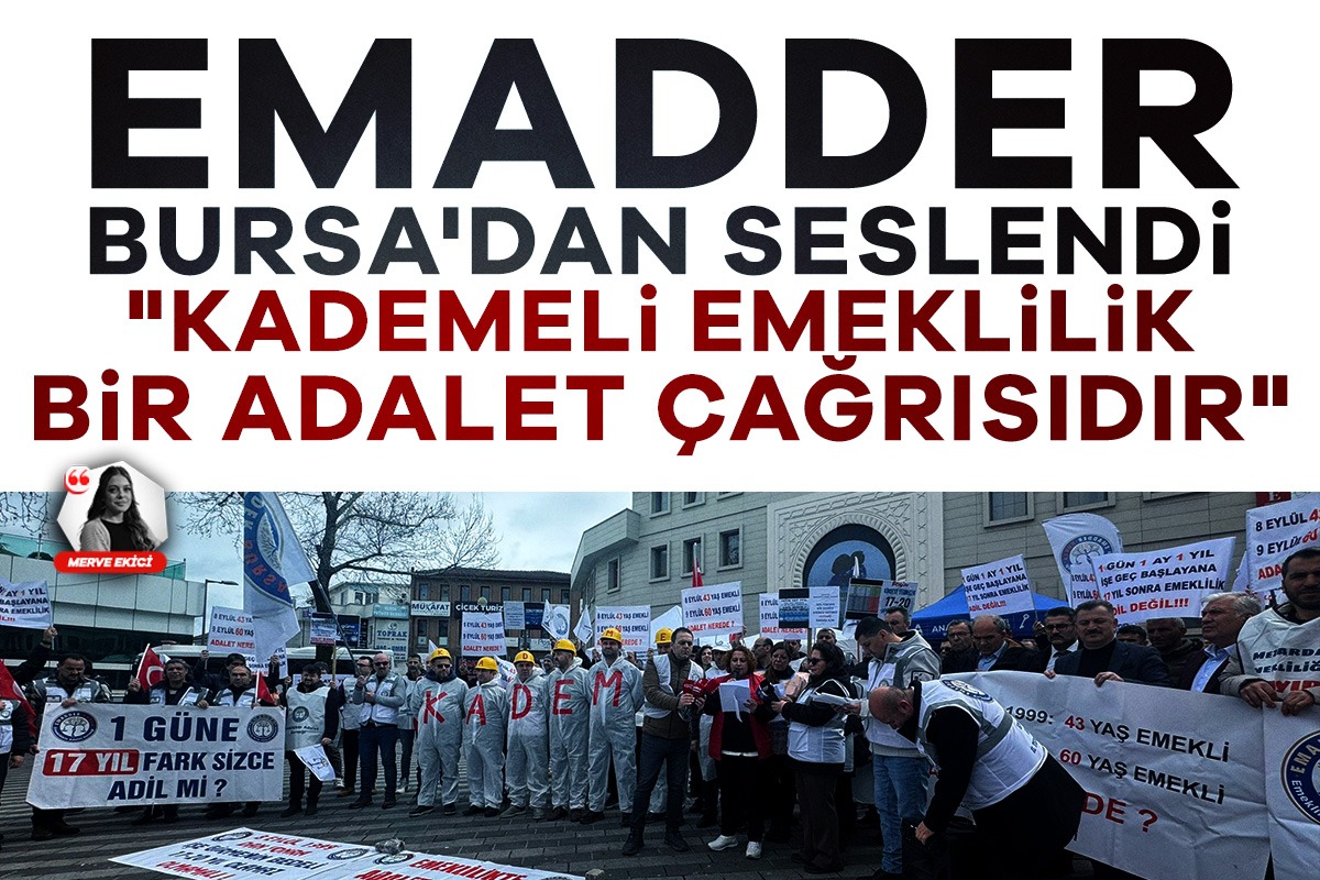 EMADDER Bursa'dan seslendi: "Kademeli emeklilik bir adalet çağrısıdır"

Haberi oku---> tinyurl.com/2r49b63d