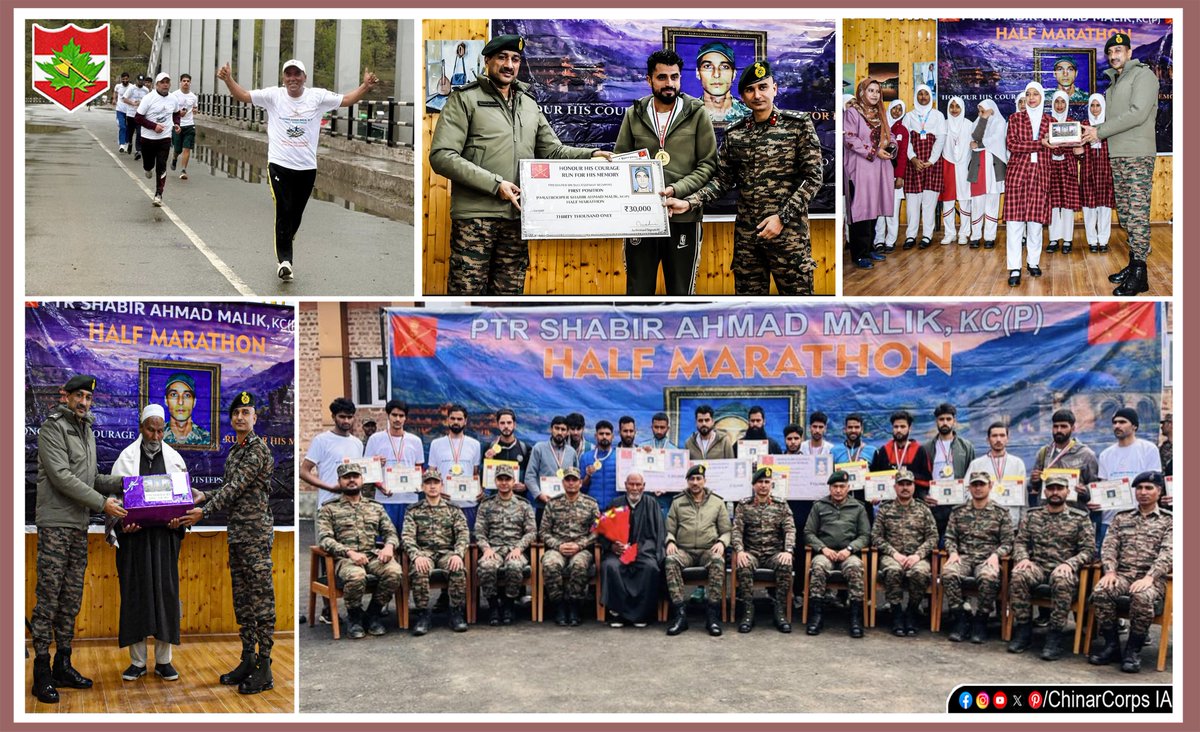 Run for Honour, Run with Pride

Chinar Corps organised the Paratrooper Shabir Ahmad Malik, Kirti Chakra (Posthumous) Half Marathon on 29 Mar 2026 from Qamariya Ground, Ganderbal to Sainik School Manasbal, witnessing energetic participation of running enthusiasts.

Mr Tahir Aziz