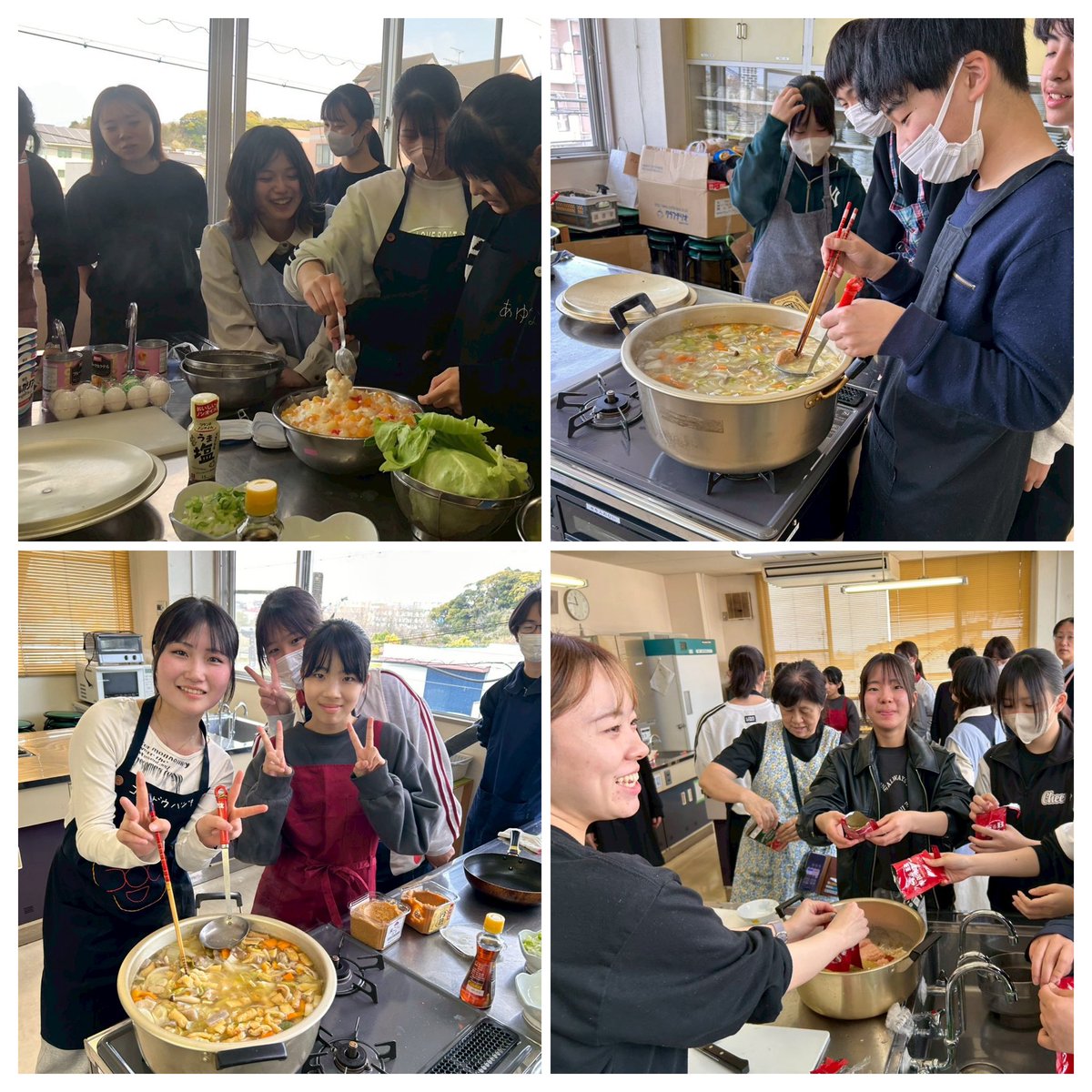 3/28  
今年度最後の活動は、みんなで感謝を込めて、豚汁を作りました。

このﾒﾝﾊﾞｰで一年活動できて、幸せでした。

自分の夢に向かって、Bluujuaを巣立つﾒﾝﾊﾞｰに幸あれ✨

今期もたくさんのご協力と応援ありがとうございました。
来期もさらに成長する私たちをよろしくお願いします。