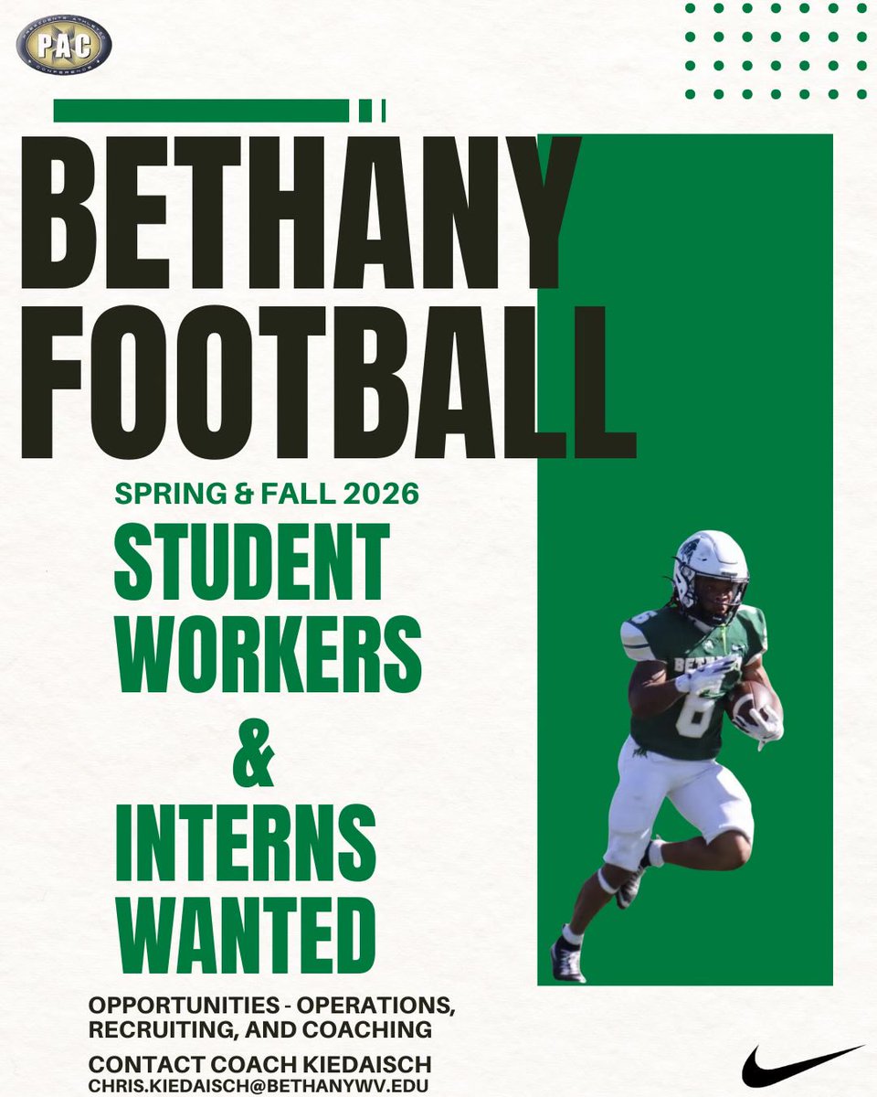 Bethany College Football tweet media