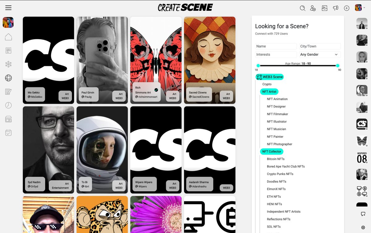 CreateScene tweet media