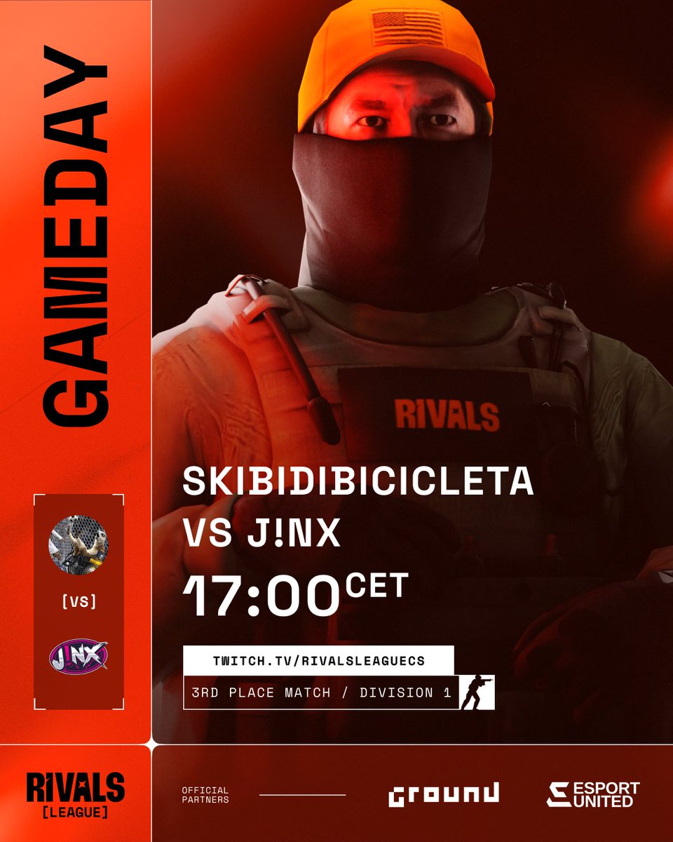 RIVALSLEAGUECS's tweet photo. Bronze medal still up for grabs for #skibidibicicleta and @jinxesport

🎙️@Pidde__ @L4rZcs
📺 https://t.co/wXR8yWY5UI https://t.co/3OyvhjvgQR