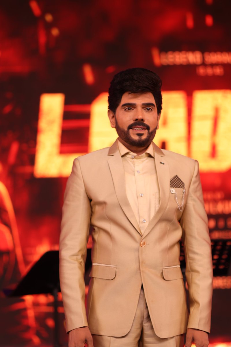 ManojGilbert's tweet photo. #LegendSaravanan at #LeaderPreReleasEvent https://t.co/0Bx1kDVBve